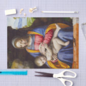 ヴァージンと子供の風景Luini 薄葉紙 (クラフト)