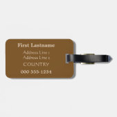 「ヴァージンと子供」のカスタム荷札 ラゲッジタグ (裏面横)