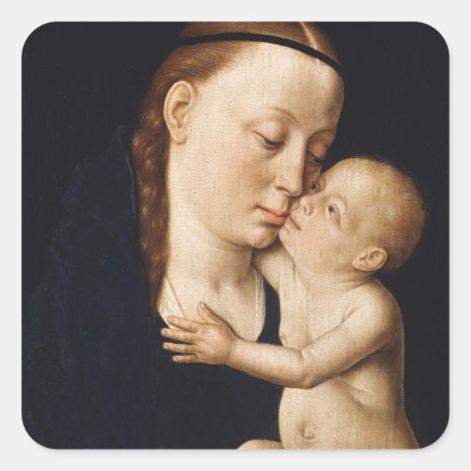 ヴァージンと子供 – クリスマスホリデイ スクエアシール (正面)