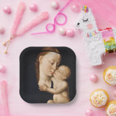 ヴァージンと子供 – クリスマスホリデイ ペーパープレート (パーティー)