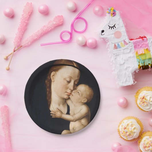 ヴァージンと子供 – クリスマスホリデー紙プレート ペーパープレート (パーティー)