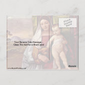 ヴァージンと子供(ジプシー・マドンナ)バイティティアン ポストカード (裏面)