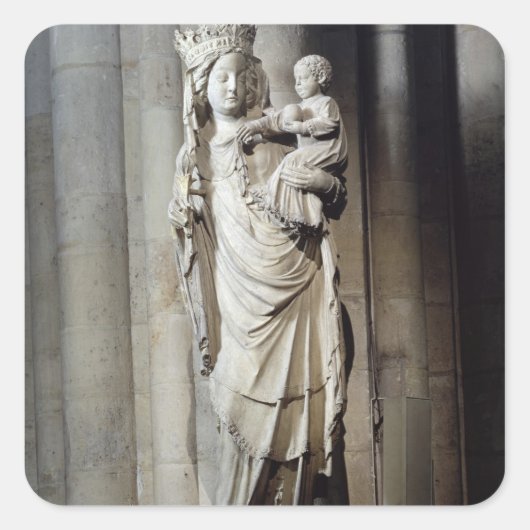 ヴァージンと子供、ノートルダム・デ・パリとして知られる スクエアシール (正面)