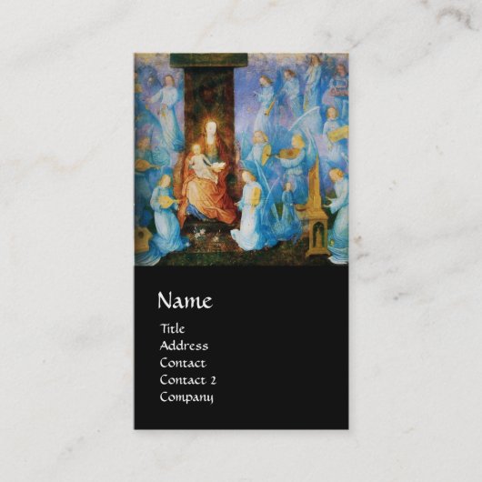 ヴァージンと子供 – ブルーエンジェルズブラックのコンサート 名刺 (正面)