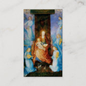 ヴァージンと子供、ブルーミュージカルエンジェルズブラック紙 名刺 (裏面)