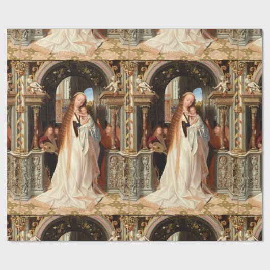 ヴァージンと子供,ミュージカル天使クリスマス ラッピングペーパー (フラット)