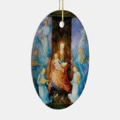 ヴァージンと子供 – 天使のコンサート,ブルーサファイア セラミックオーナメント (右)