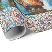 ヴァージンと子供、天使のコンサート、宝石大切。 ラッピングペーパー (ロールコーナー)