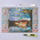 ヴァージンと子供、天使のコンサート、宝石大切。 薄葉紙 (クラフト)