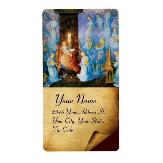 ヴァージンと子供 – 天使のコンサート，羊飼い ラベル (正面)