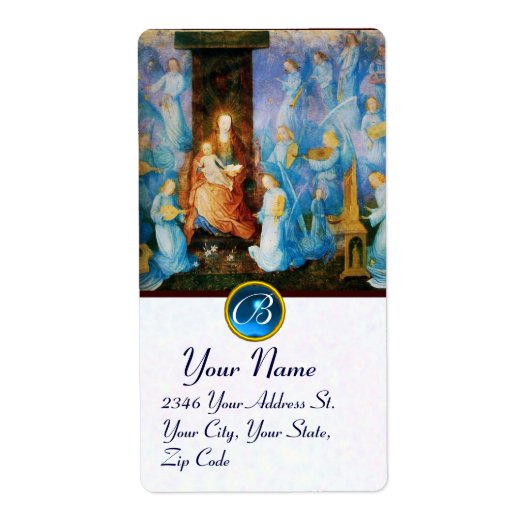 ヴァージンと子供 – 天使のモノグラムのコンサート ラベル (正面)