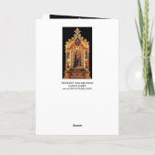 ヴァージンと子供,天使の金ゴールド神聖なアートブルージェム シーズンカード (裏面)