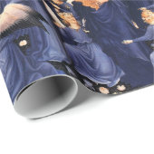 ヴァージンと子供、天使、クリスマス喜び平和の愛 ラッピングペーパー (ロールコーナー)