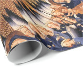 ヴァージンと子供、天使、クリスマス喜び平和の愛 ラッピングペーパー (ロールコーナー)