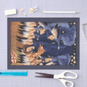 ヴァージンと子供、天使、クリスマス喜び平和の愛 薄葉紙 (クラフト)