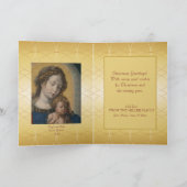 ヴァージンと子供 – Jan Gossart シーズンカード (内部)