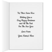 ヴァージンと子供William Blake Christmas Card (内側 (右))