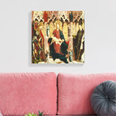 ヴァージンと子即位、c.1475 キャンバスプリント (インサイチュ (リビング))