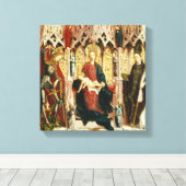 ヴァージンと子即位、c.1475 キャンバスプリント (インサイチュ (ウッドフロア))