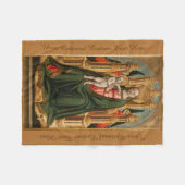 「ヴァージンと子」のカスタムフリースブランケット フリースブランケット (正面(横))