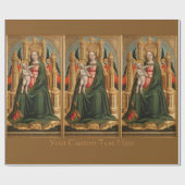 「ヴァージンと子」のカスタム包装紙 ラッピングペーパー (フラット)