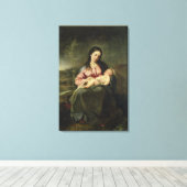 ヴァージンと子 キャンバスプリント (インサイチュ (ウッドフロア))