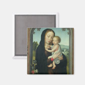 ヴァージンと子(パネル上の油) マグネット (正面/裏面)