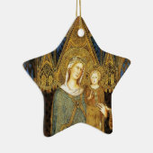 ヴァージンと子,ブルーサファイア セラミックオーナメント (右)