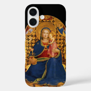 ヴァージンと子,天使,黒,金ゴールド黄,青 iPhone 16ケース