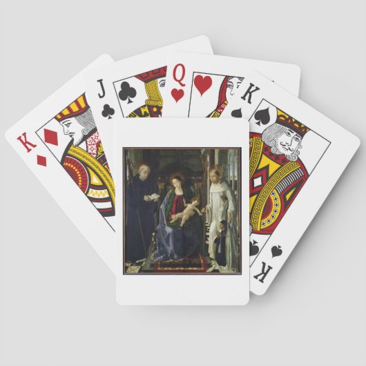ヴァージンと子(油) トランプ (裏面)