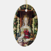 ヴァージンと子,羊皮紙 セラミックオーナメント (右)