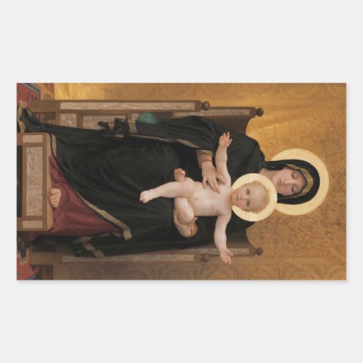 ヴァージンと子 長方形シール (正面)