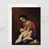ヴァージンと子， 1658 ポストカード (正面/裏面)