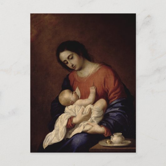 ヴァージンと子， 1658 ポストカード (正面)