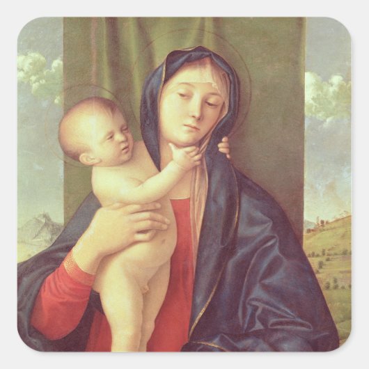 ヴァージンと子， c.1487 スクエアシール (正面)