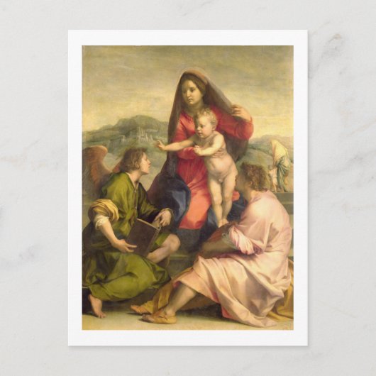 ヴァージンと聖人と天使との子供, c. ポストカード (正面)