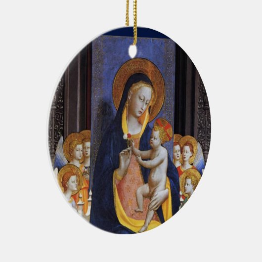 ヴァージンと聖人,ブルーサファイア セラミックオーナメント (右)