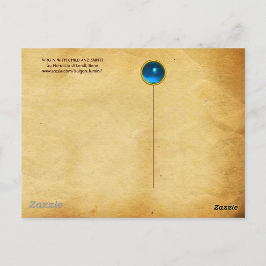ヴァージンと聖徒の牧畜 ポストカード (裏面)