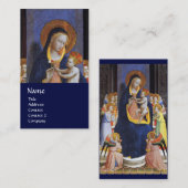 ヴァージンと聖者,青 名刺 (正面/裏面)