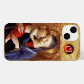 ヴァージンと赤ルビーモノグラム Case-Mate iPhoneケース (裏面 (横))