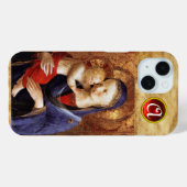 ヴァージンと赤ルビーモノグラム Case-Mate iPhoneケース (裏面 (横))