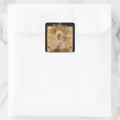 ヴァージンのアイコン、スモレンスカジャ修道院 スクエアシール (バッグ)