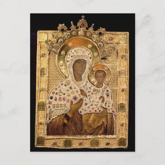 ヴァージンのアイコン、スモレンスカジャ修道院 ポストカード (正面)