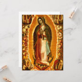 ヴァージンのグアダルーペレディーマザーメアリー カード (正面/裏面インサイチュ)