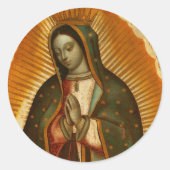 ヴァージンのグアダルーペレディーマザーメアリー ラウンドシール (正面)