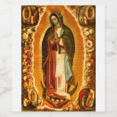 ヴァージンのグアダルーペレディーマザーメアリー ワインラベル (シングルラベル)