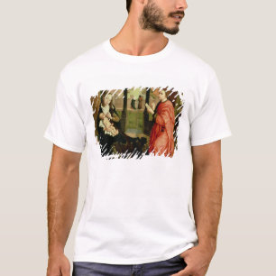 ヴァージンのポートレートを引くSt Luke Tシャツ