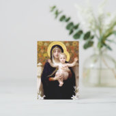 ヴァージンのユリ祈りの言葉霰聖妃 名刺 (スタンド正面)