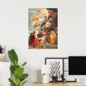 ヴァージンの前提 – ルーベンス学校ファインアート ポスター (ホームオフィス)