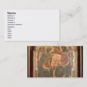 ヴァージンの即位、1372年 名刺 (正面/裏面)